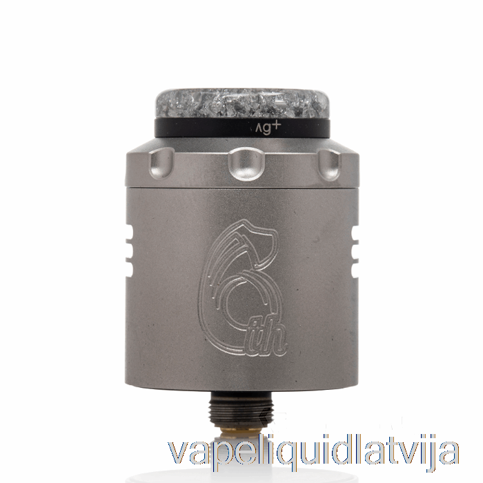 Hellvape Dead Rabbit V3 24mm Rda [6th Anni] Sudraba Melns Vape šķidrums